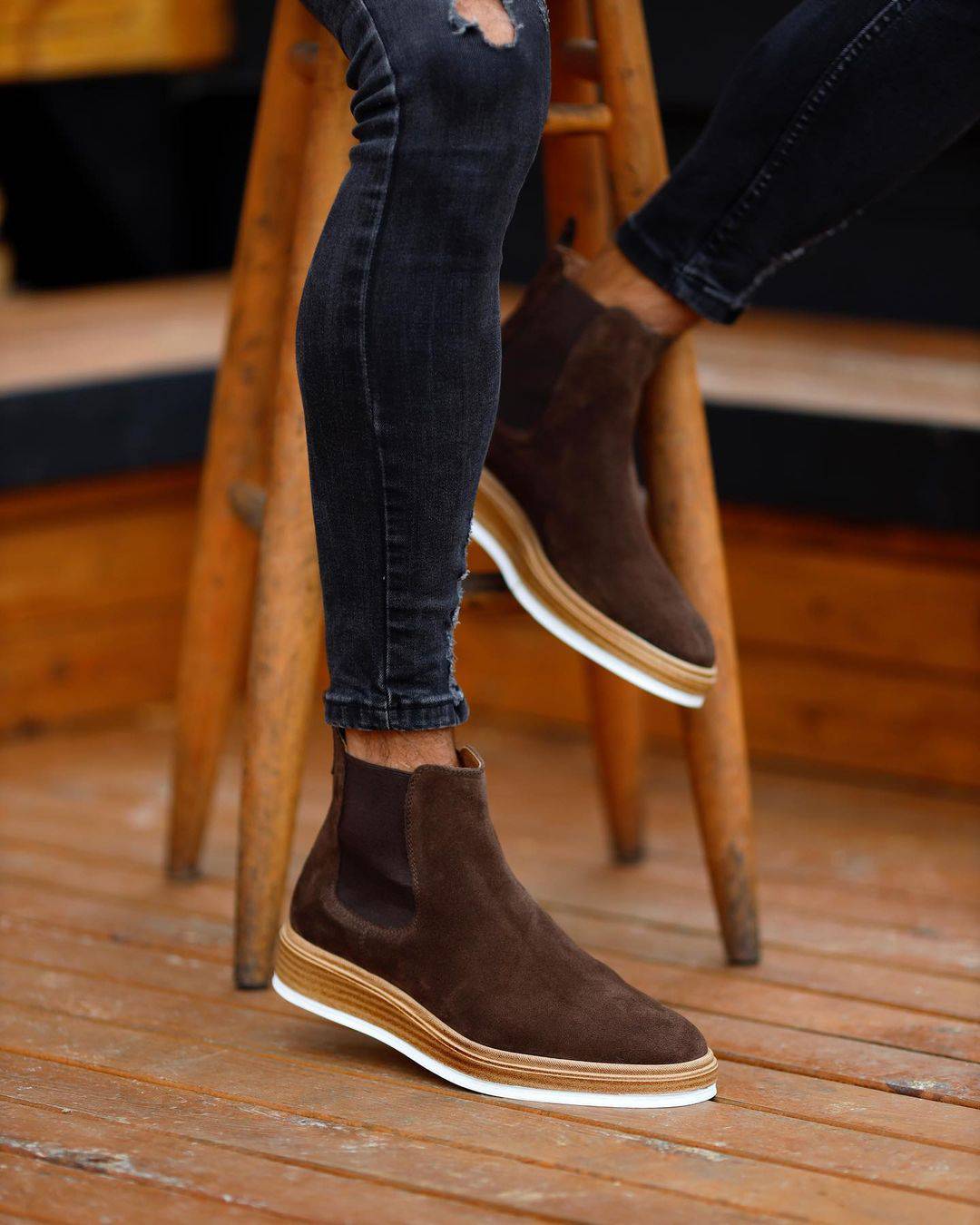 Luxury Chelsea Suede Boots