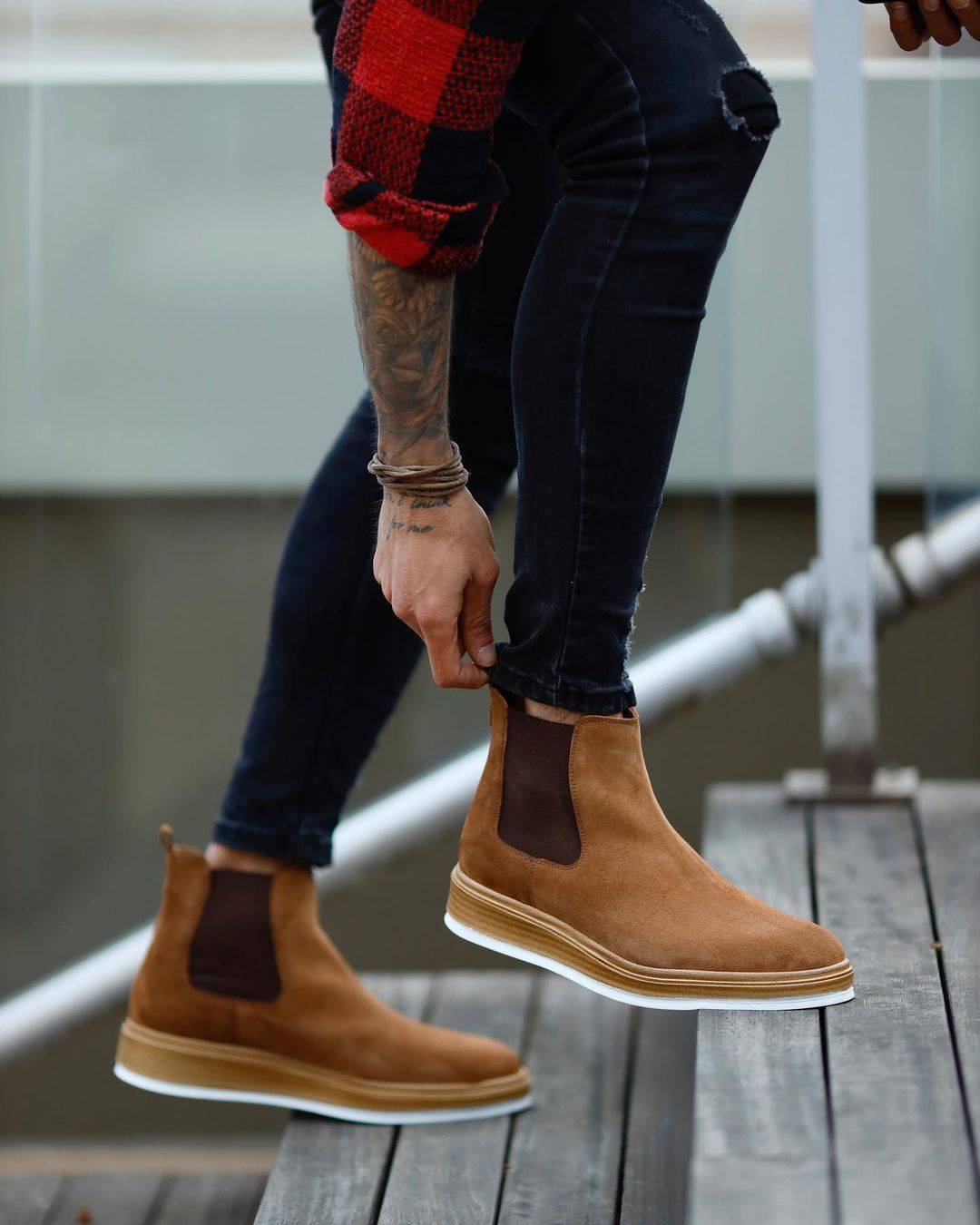 Luxury Chelsea Suede Boots