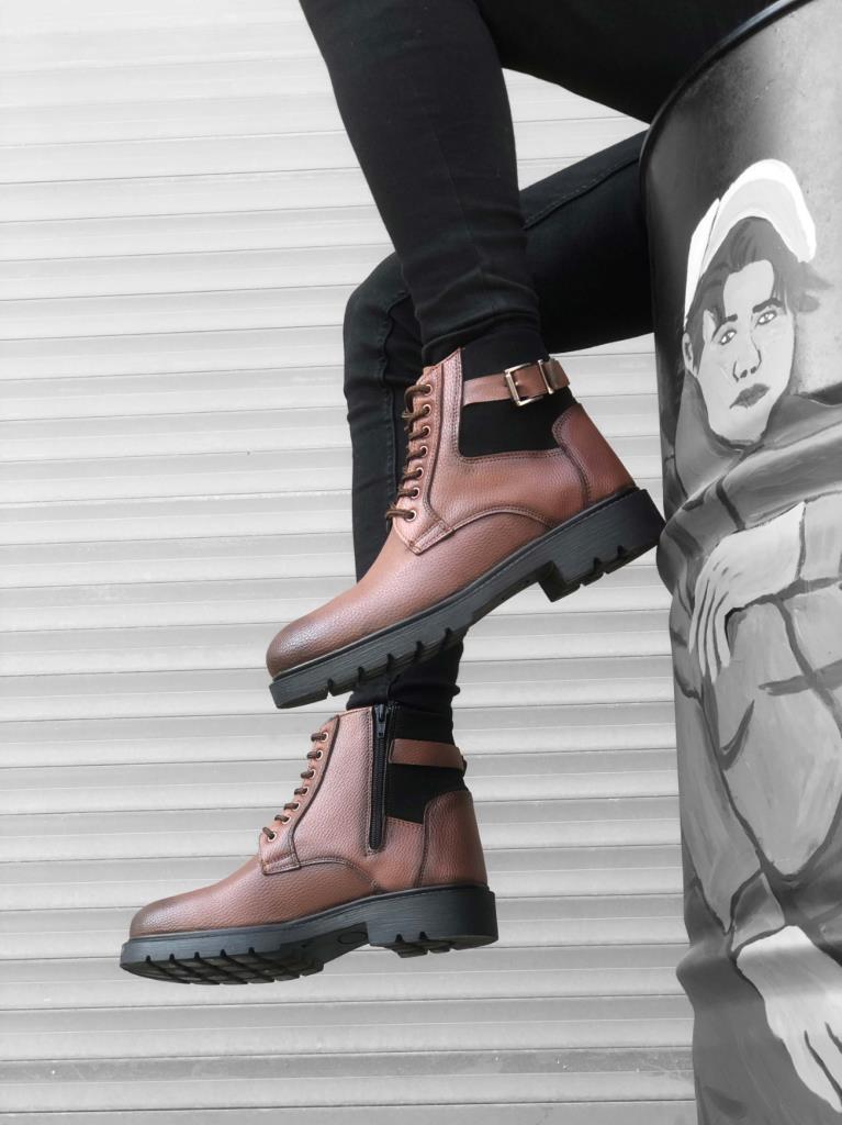 Zipper & Buckle Boots