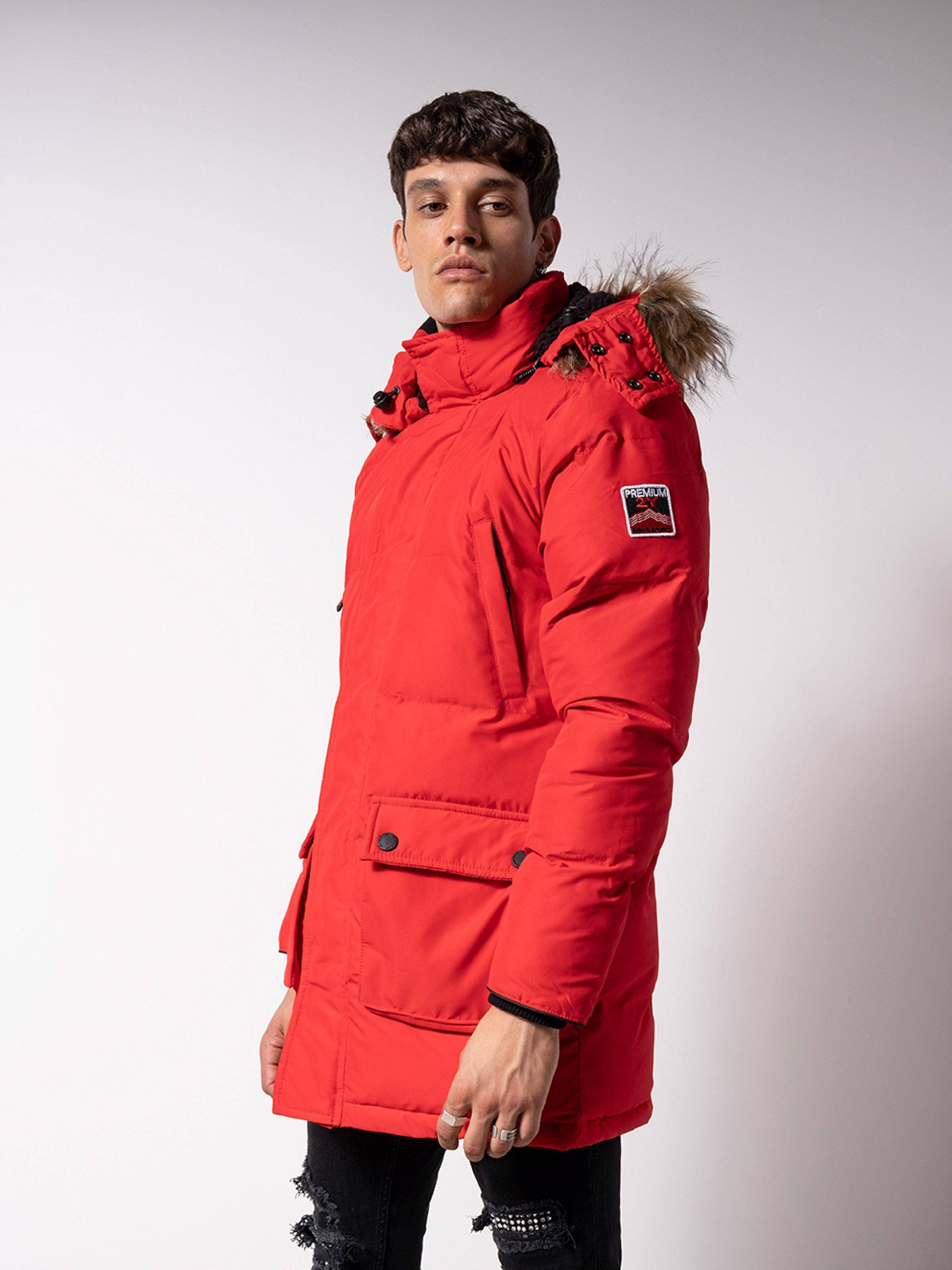 Red Parka Jacket 4750