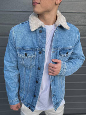 Premium Fur Denim Jacket