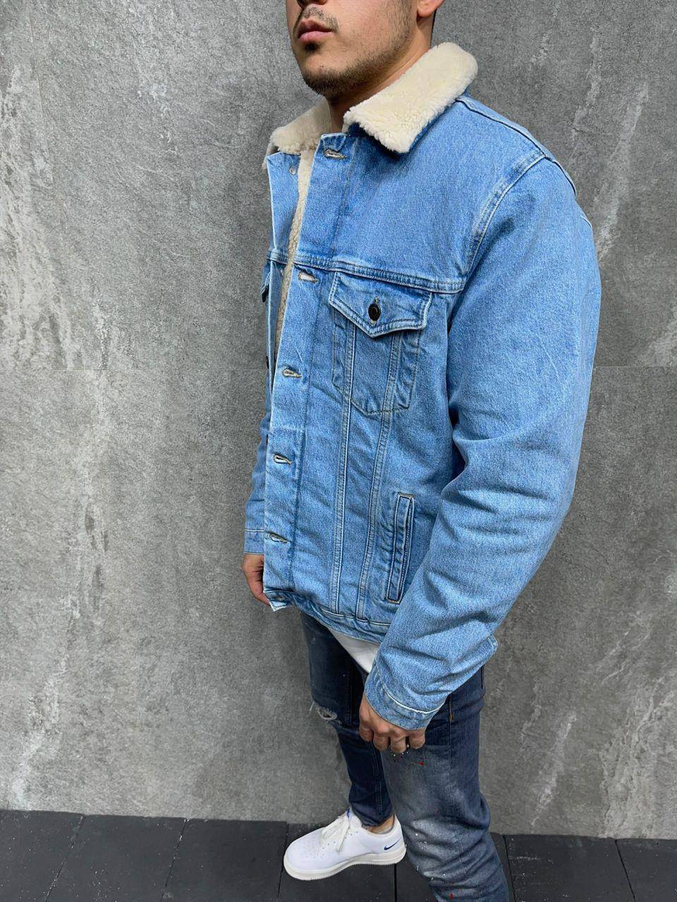 Premium Fur Denim Jacket