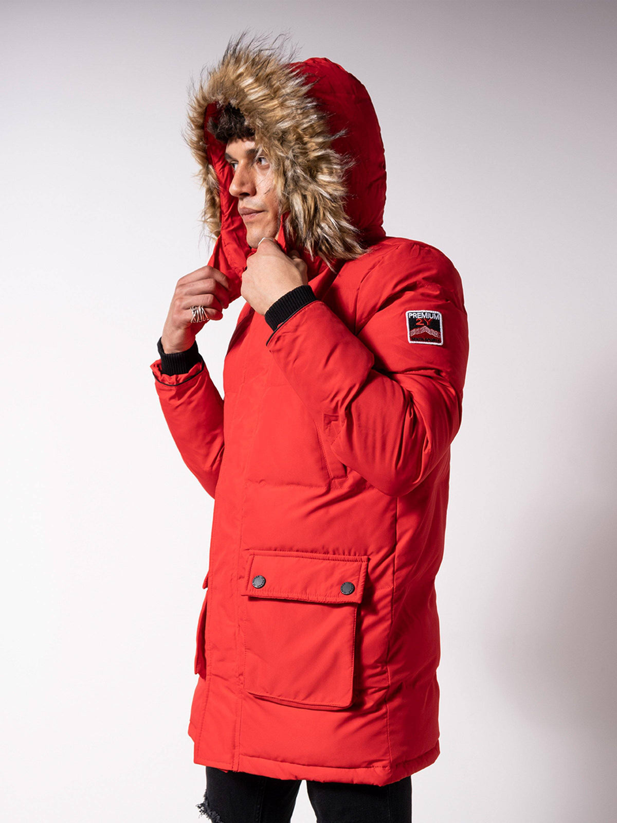 Red Parka Jacket 4750