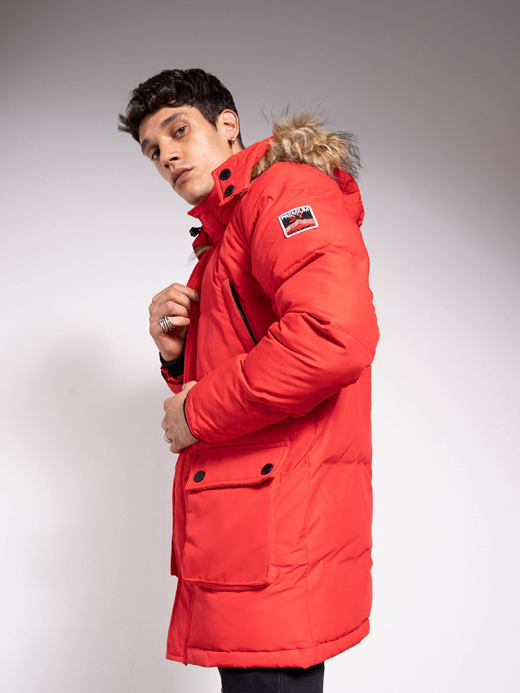 Red Parka Jacket 4750