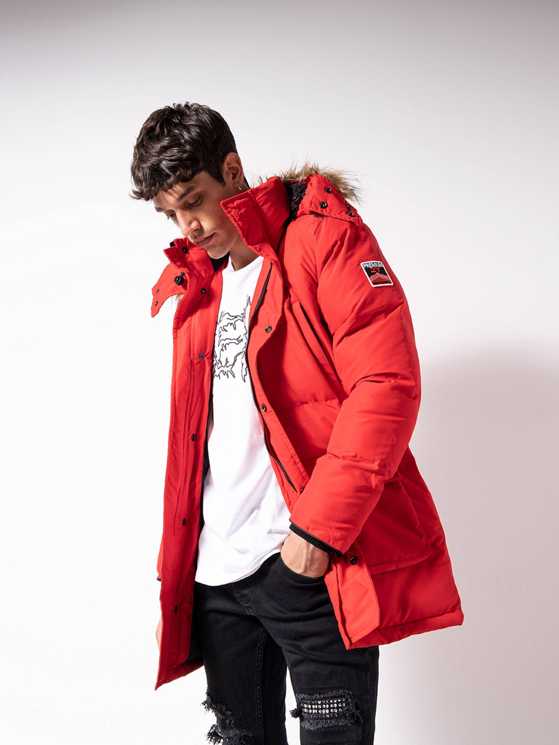 Red Parka Jacket 4750