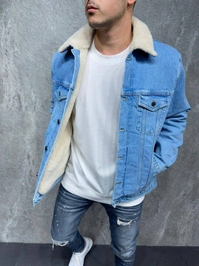 Premium Fur Denim Jacket