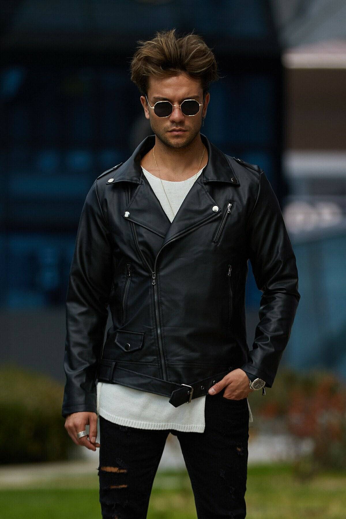 Trendy Genuine Leather Jacket