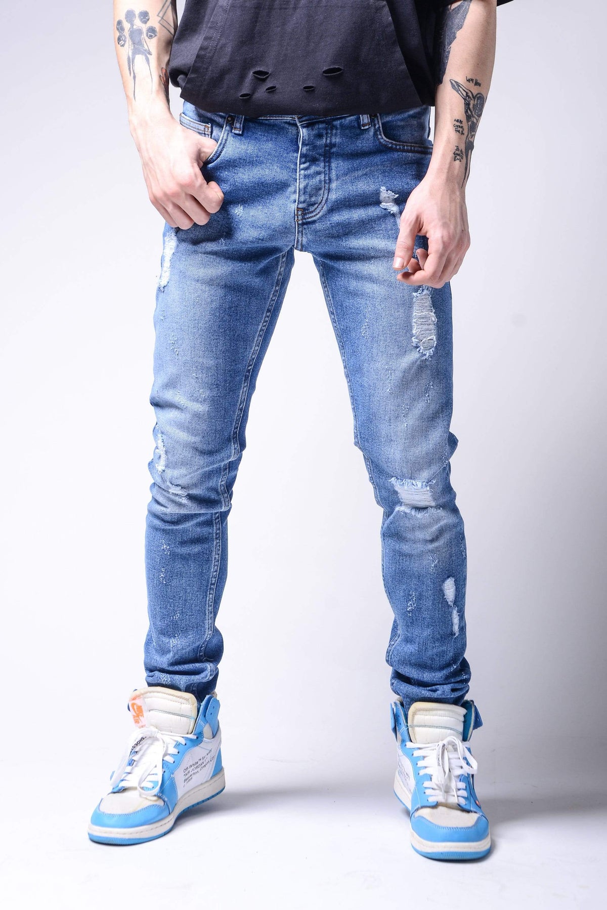 Light Blue Jeans - Manchinni®