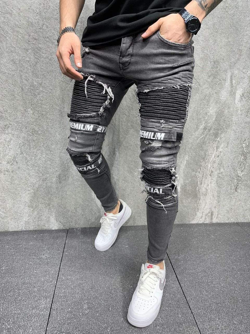 Premium Patched Jeans