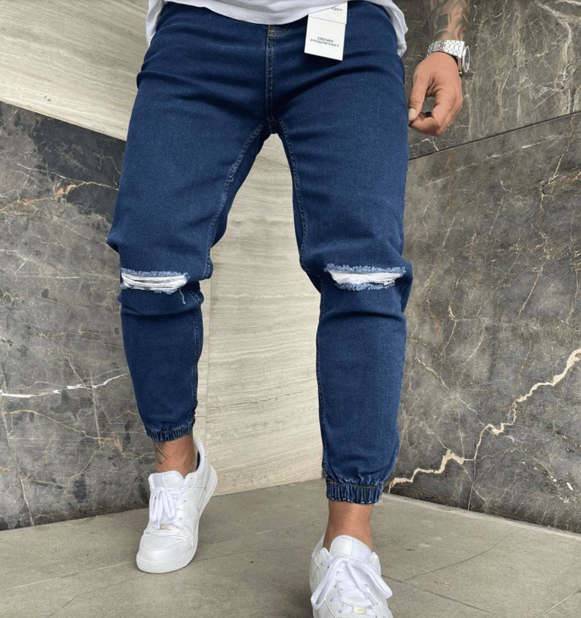 Ripped Jogger Jeans