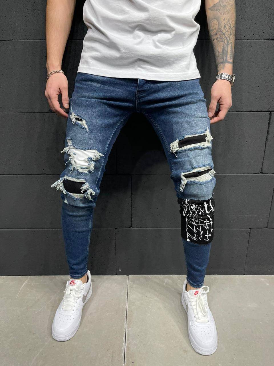 Premium Patched Jeans - Manchinni®