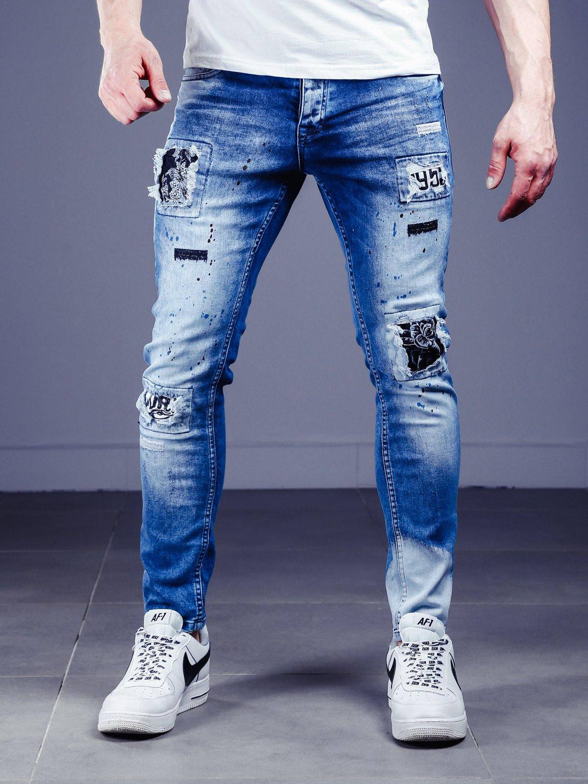 Bleach Wash Jeans Stonewashed 4226