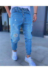 Blue Jogger Jeans