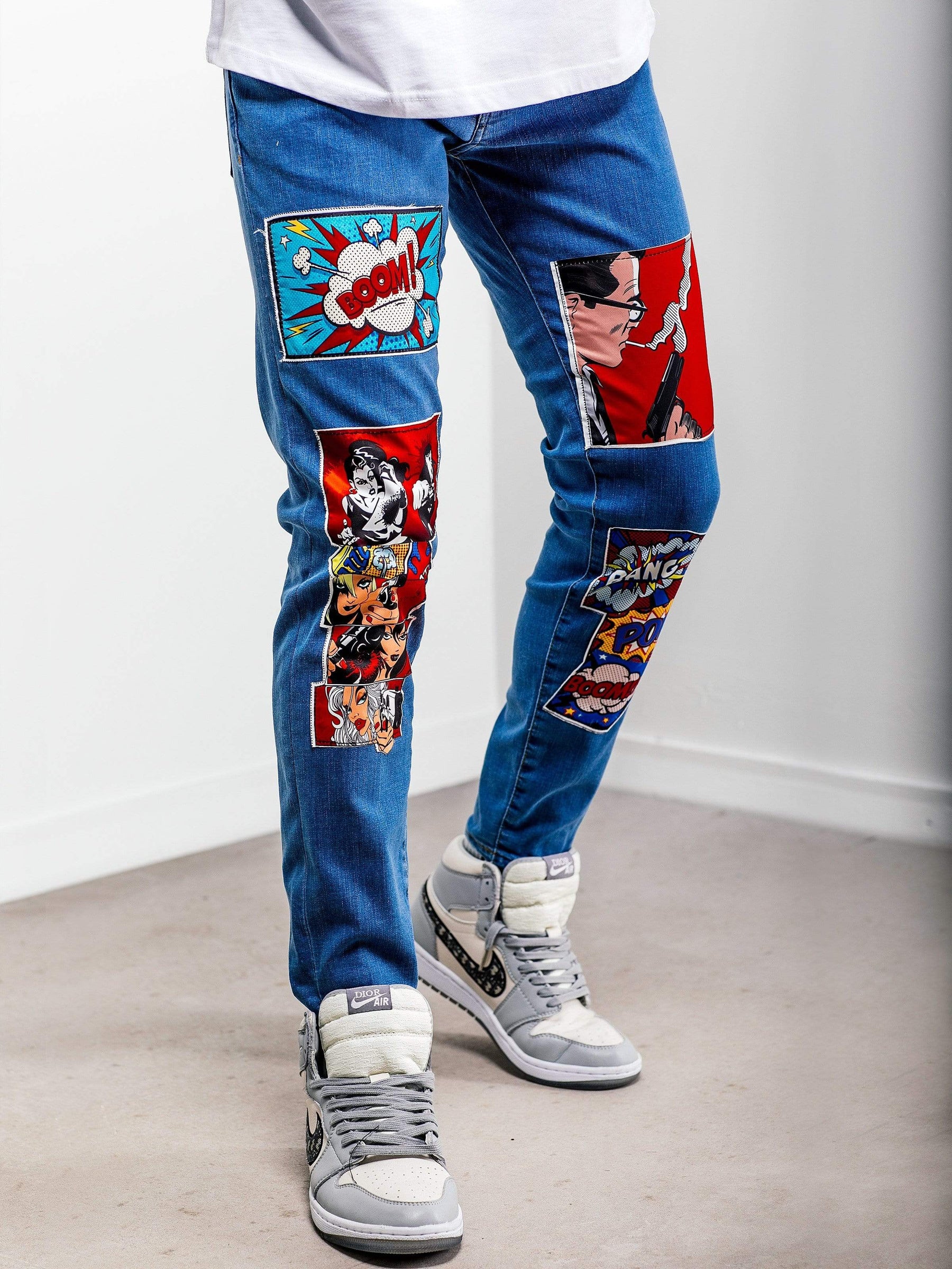 Comic Books Blue Jeans - Manchinni®