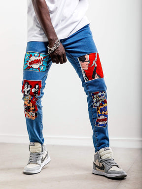 Comic Books Blue Jeans - Manchinni®