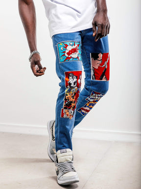 Comic Books Blue Jeans - Manchinni®