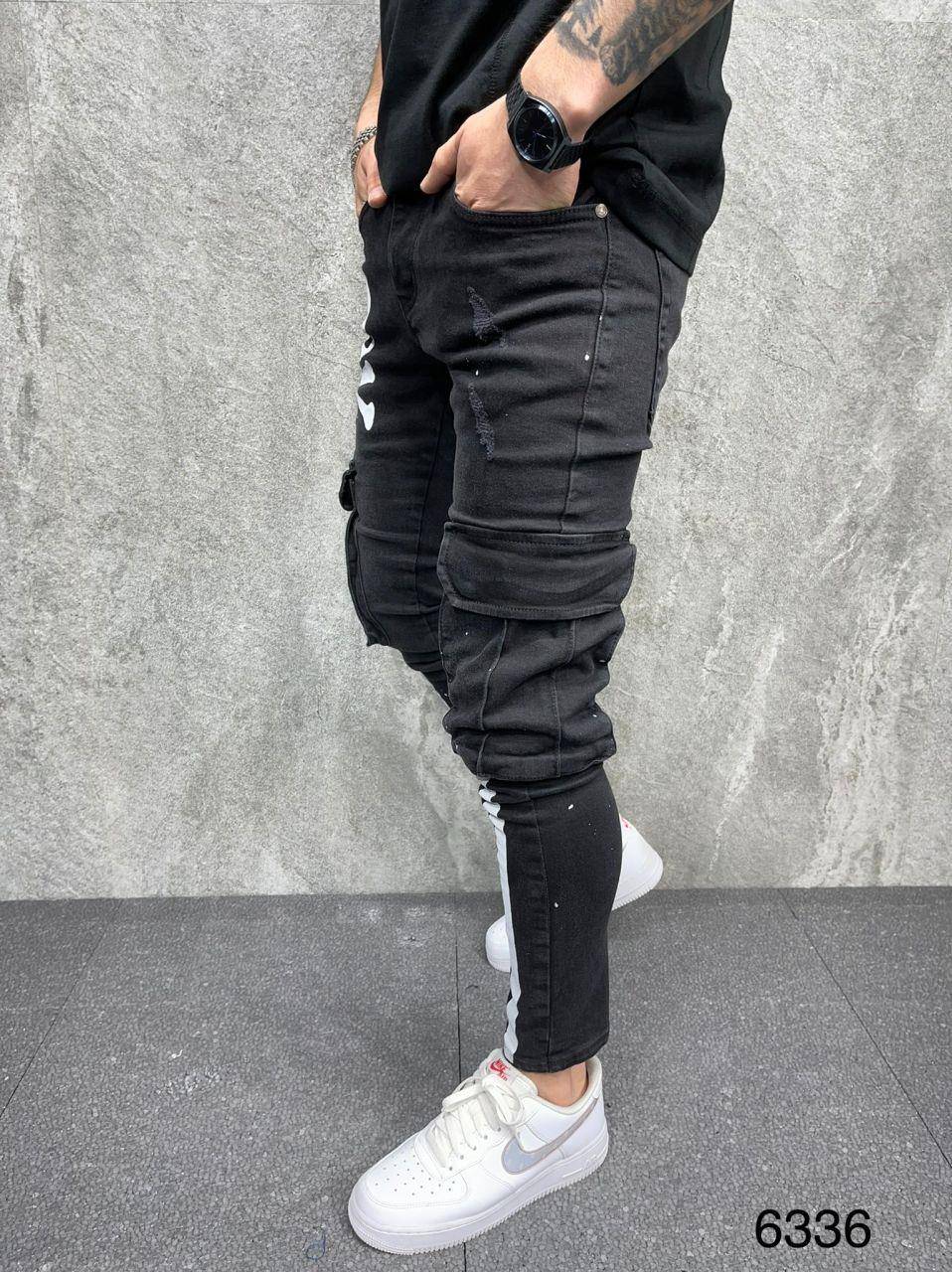 Premium Skull Cargo Jeans