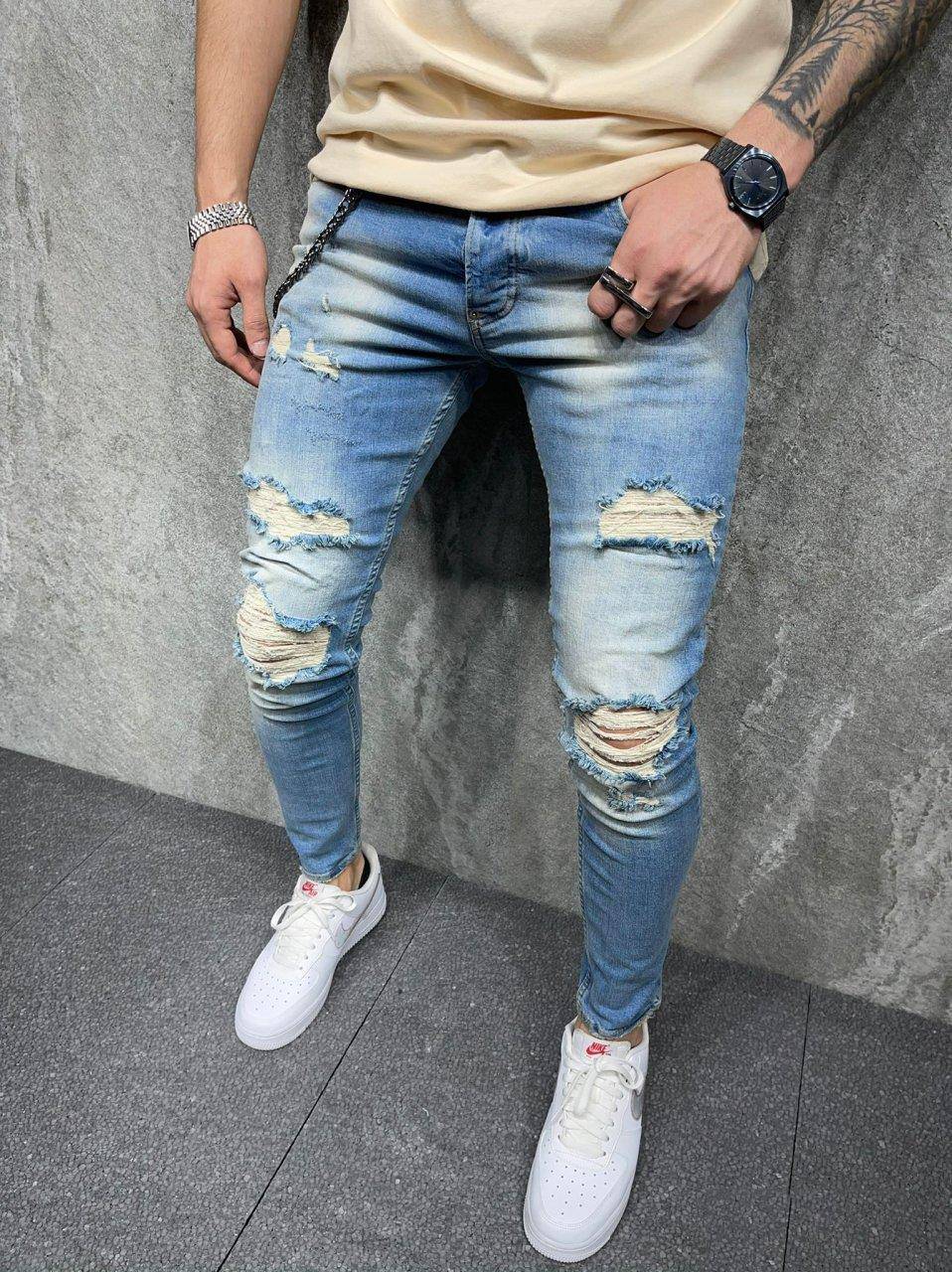 Premium Slim Fit Ripped Jeans