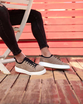 Premium Suede Lace - up Sneakers