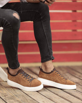 Premium Suede Lace - up Sneakers