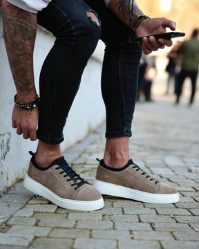 Premium Suede Lace - up Sneakers