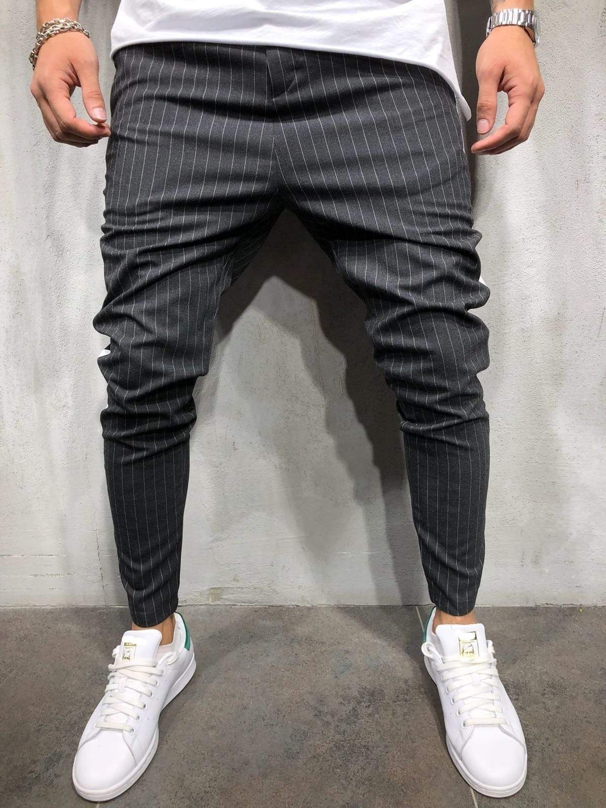 Striped Ankle Pants Streetwear - Manchinni®