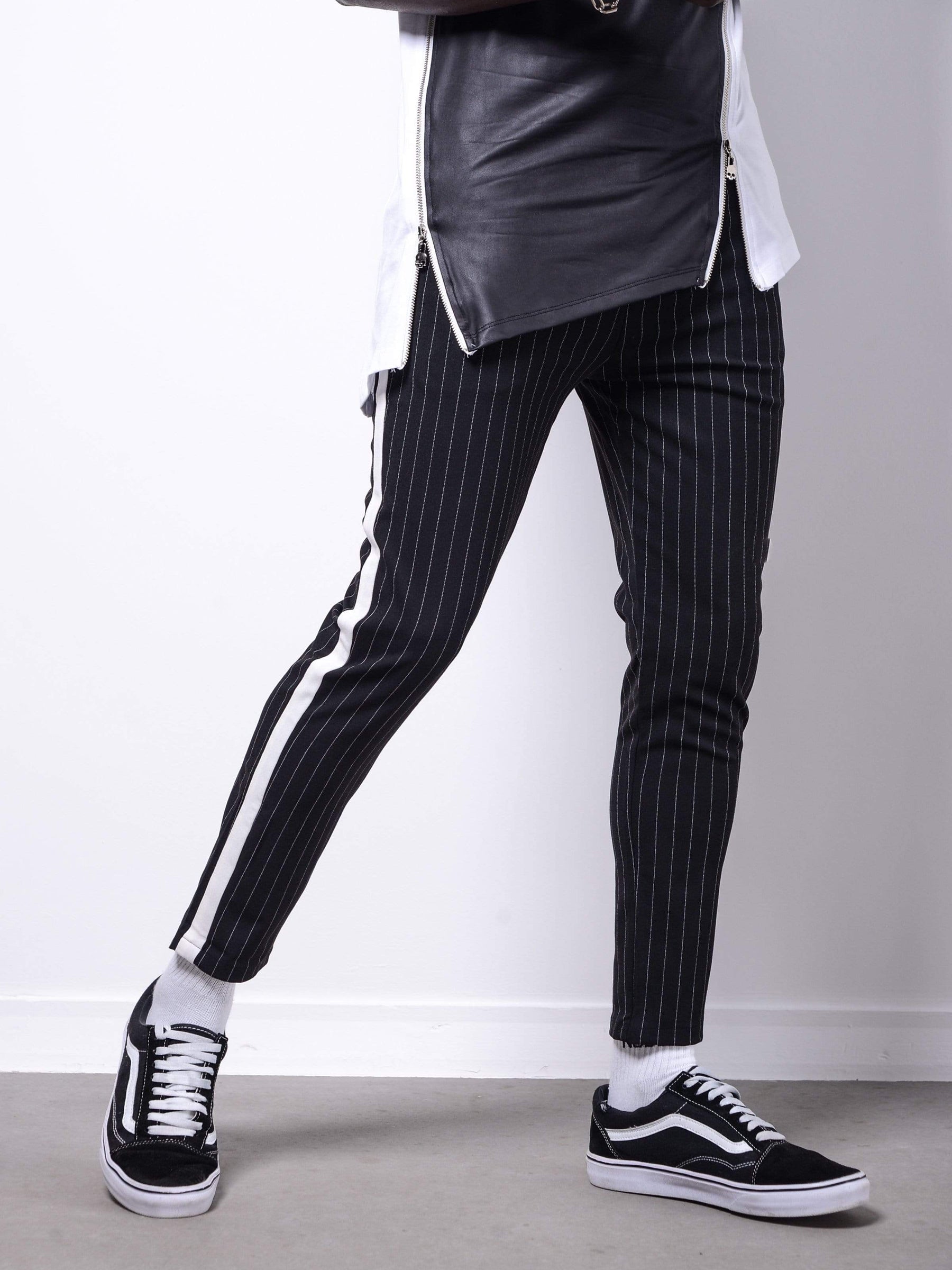 Striped Ankle Pants