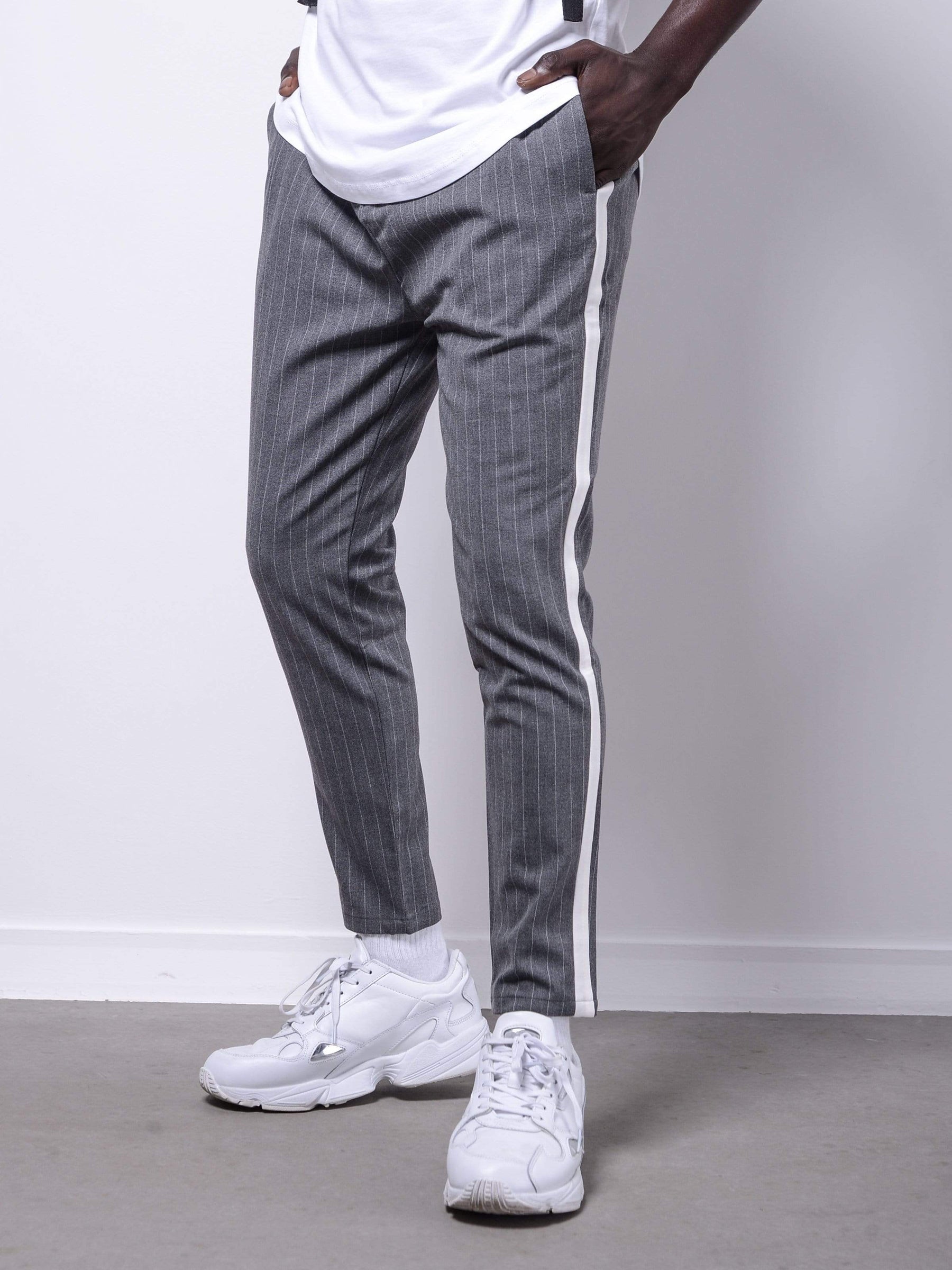 Striped Ankle Pants