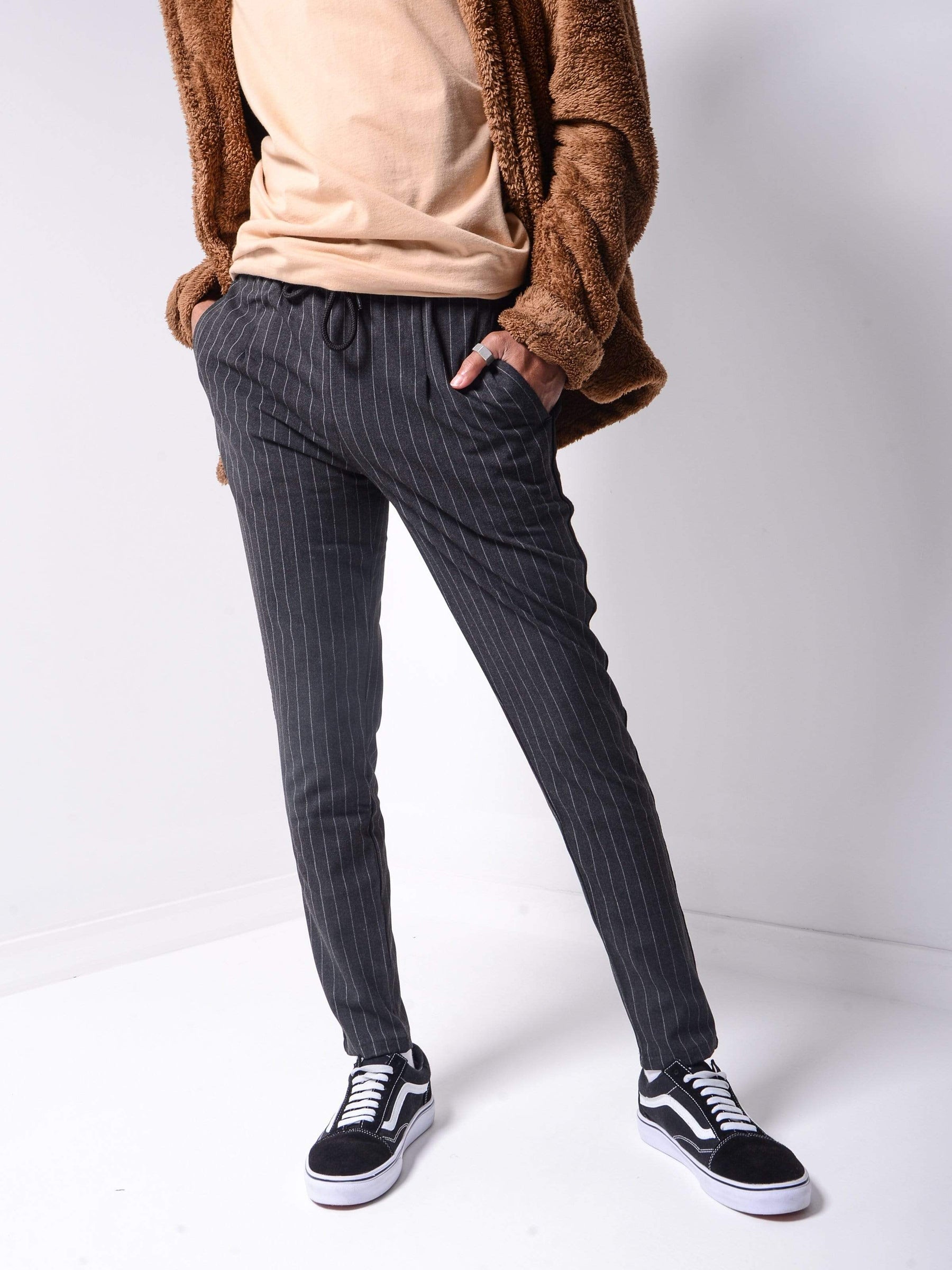 Striped Ankle Pants - Manchinni®