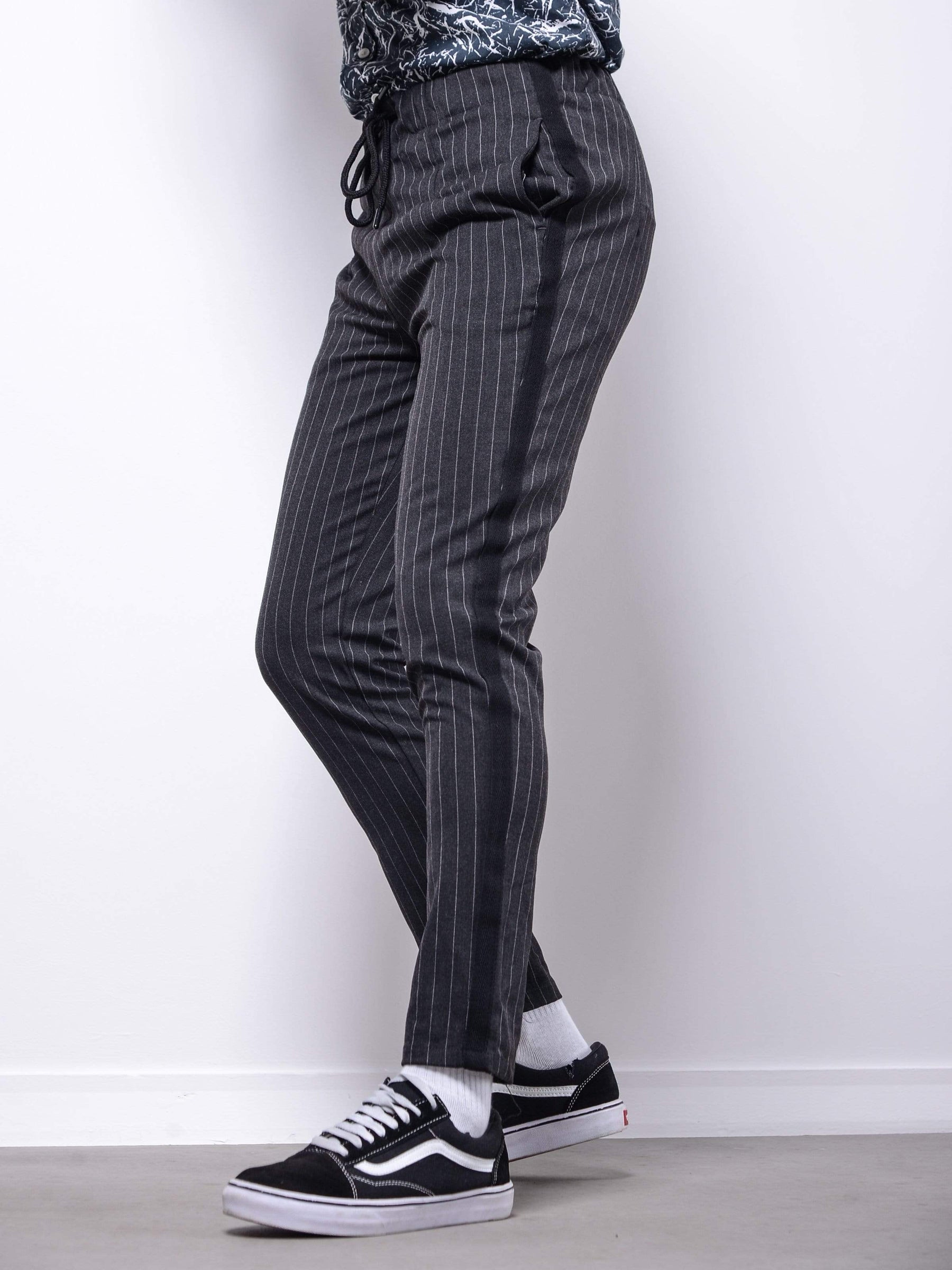 Striped Ankle Pants - Manchinni®