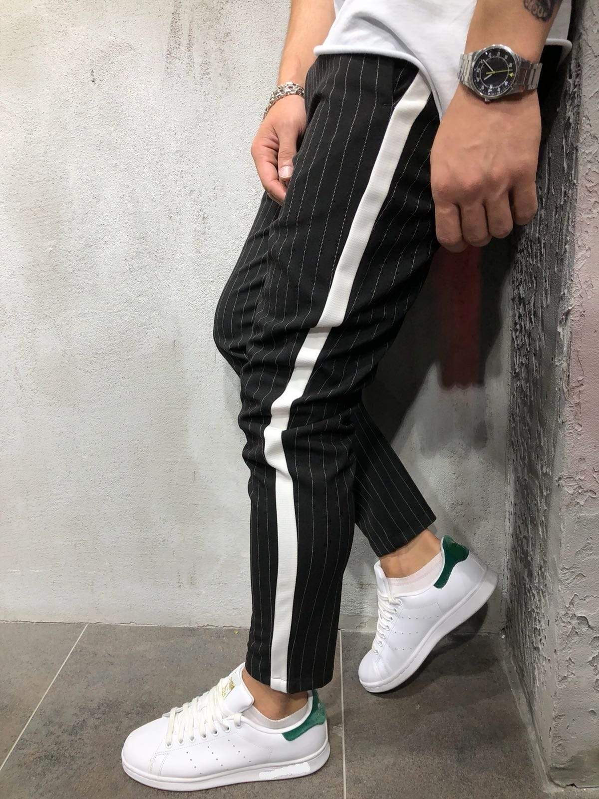 Striped Ankle Pants Streetwear - Manchinni®