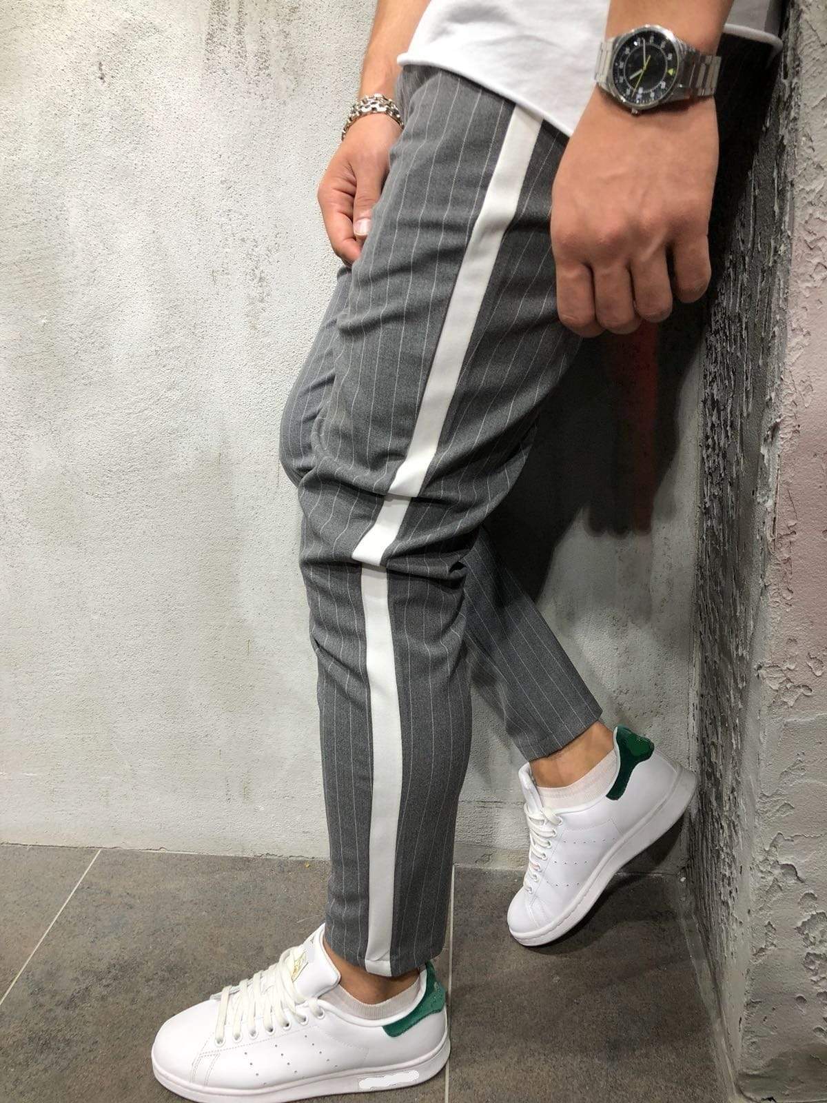 Striped Ankle Pants Streetwear - Manchinni®