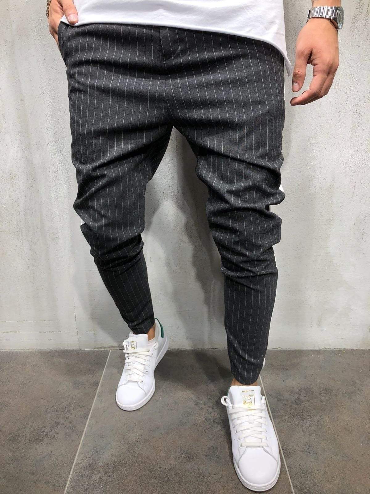 Striped Ankle Pants Streetwear - Manchinni®