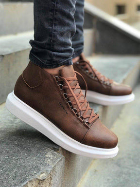 High Sole Lace-up Sneakers - Manchinni®