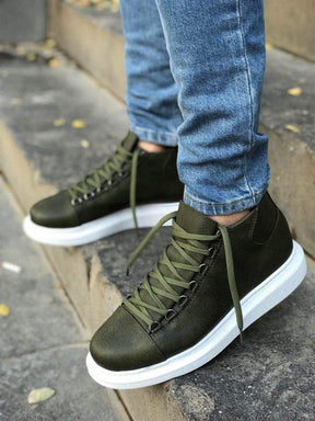 High Sole Lace-up Sneakers - Manchinni®