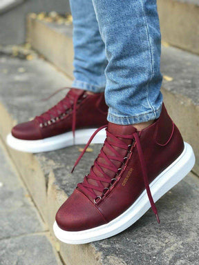 High Sole Lace-up Sneakers - Manchinni®