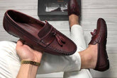 Stylish Tassels Leather Loafers