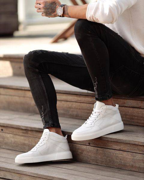 Casual Ankle Leather Sneakers