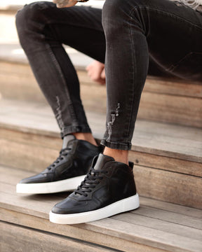 Casual Ankle Leather Sneakers