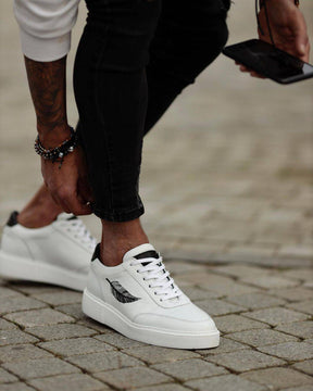 Casual Printed Leather Sneakers