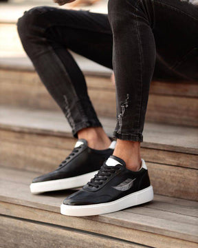 Casual Printed Leather Sneakers