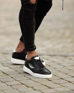 Casual Printed Leather Sneakers