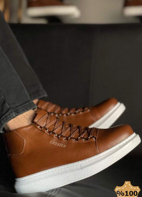 Genuine Leather Handmade Sneaker Boots - Manchinni®