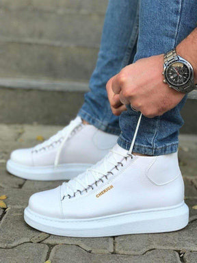 High Sole Lace-up Sneakers - Manchinni®