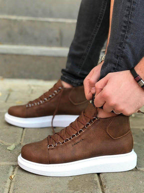 High Sole Lace-up Sneakers - Manchinni®