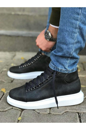 High Sole Lace-up Sneakers - Manchinni®