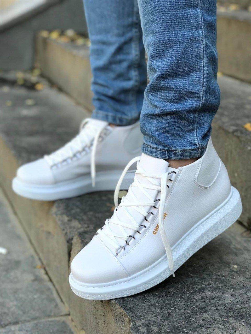 High Sole Lace-up Sneakers - Manchinni®