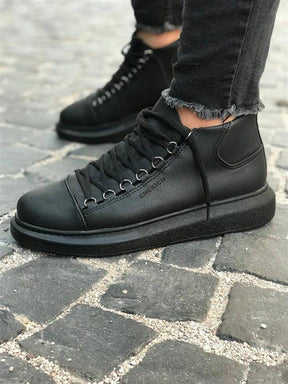 High Sole Lace-up Sneakers - Manchinni®