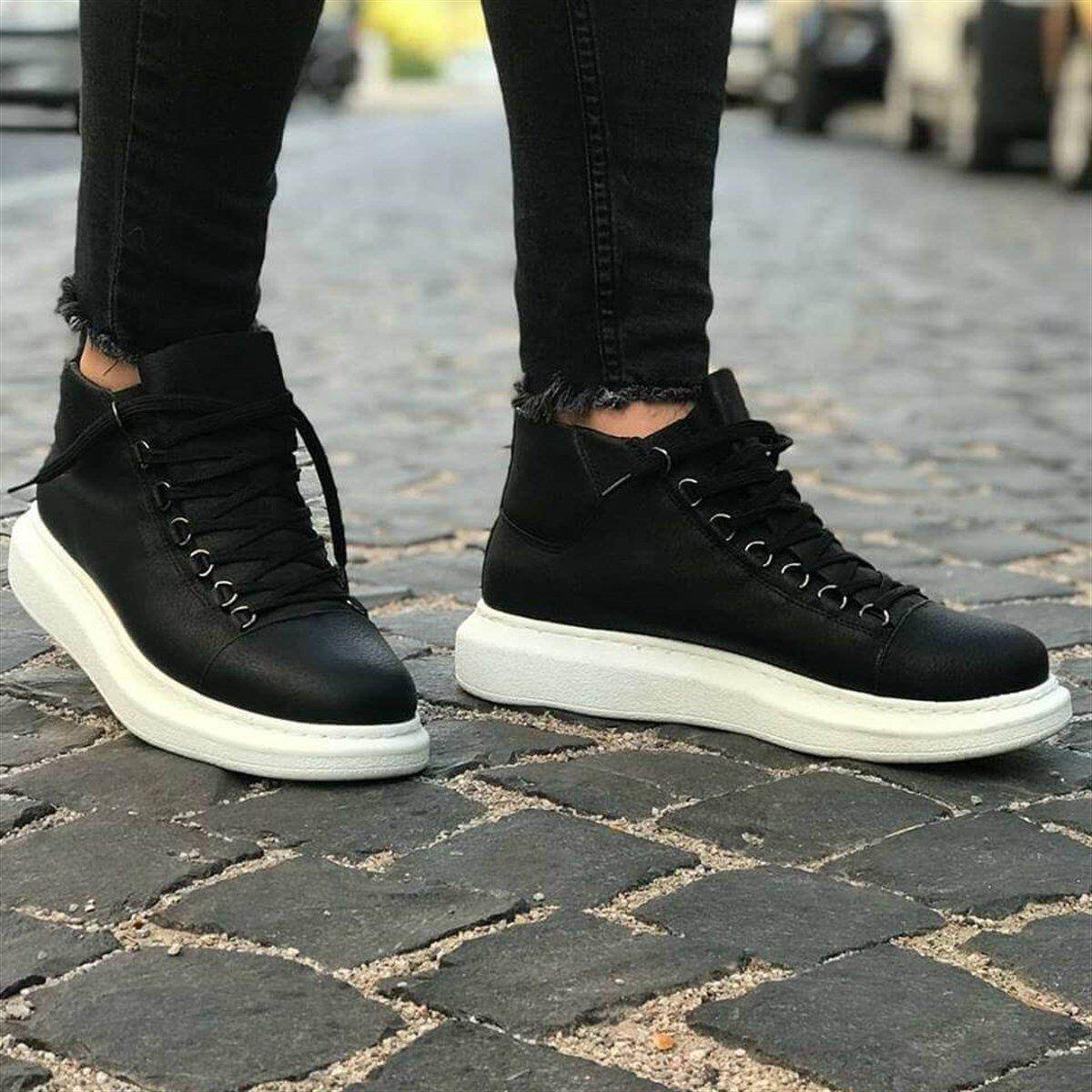 High Sole Lace-up Sneakers - Manchinni®