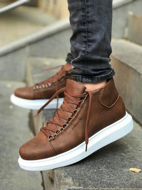 High Sole Lace-up Sneakers - Manchinni®